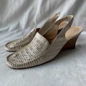 Renzoni Shoes‎ Cream Buttersoft Leather Sandals So Comfy Italian Beige 8